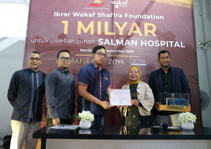 Shafira Foundation Dukung Pembangunan Rumah Sakit Baru di Bandung