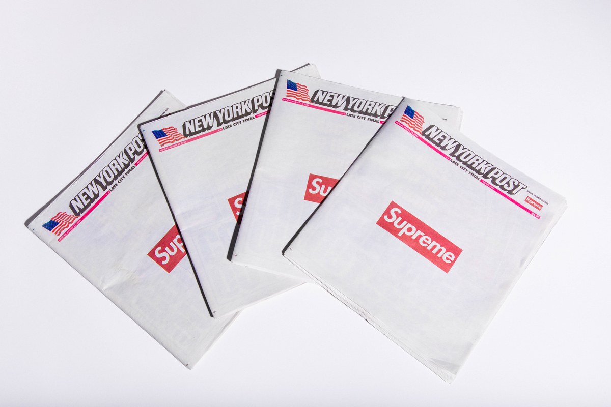 Supreme Beriklan di New York Post, Harga Tabloid Melonjak 10 Kali Lipat