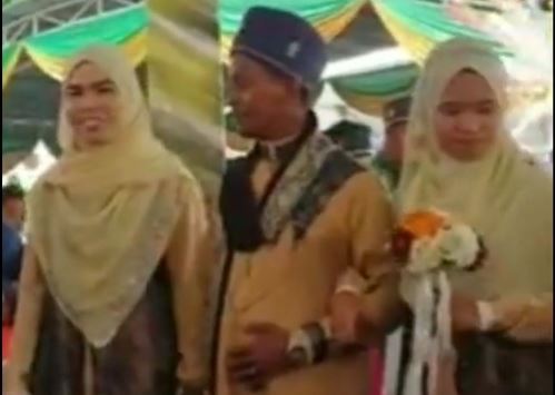 Viral Video Poligami Massal, Pengantinnya Didampingi oleh Istri Tua