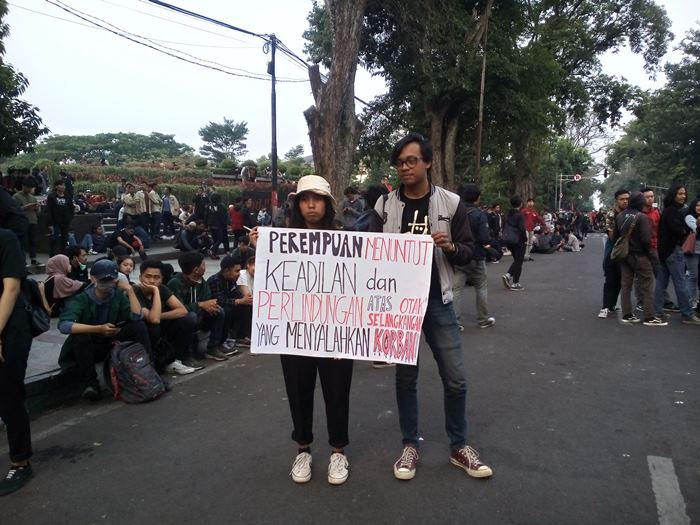 Suara Perempuan di Demo Mahasiswa Bandung: Tolong Sahkan RUU PKS