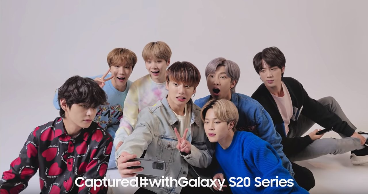 Intip Yuk! Keseruan Member BTS Selfie Bareng Pakai Galaxy S20 Series