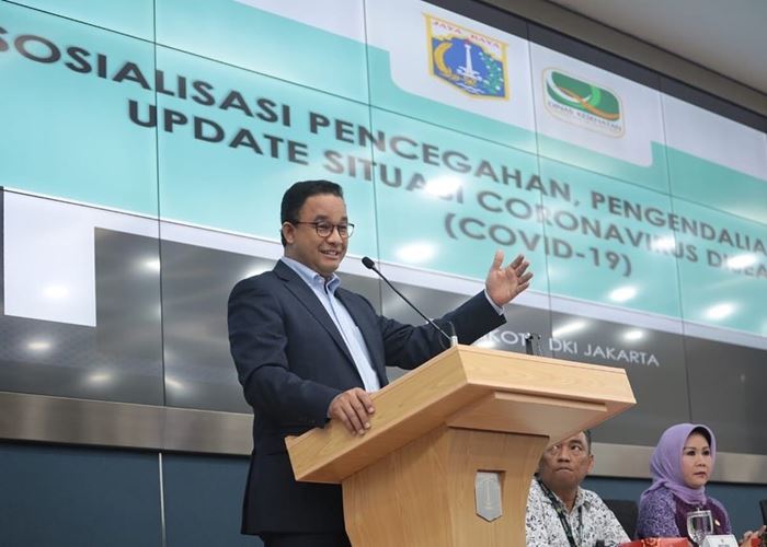 4 Pesan Anies Baswedan Terkait Kewaspadaan Covid 19 saat Salat Jumat