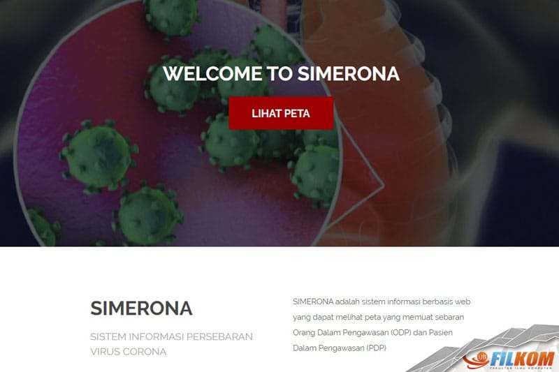 SIMERONA, WebGIS Besutan Dosen UB untuk Hindari Zona Bahaya COVID-19