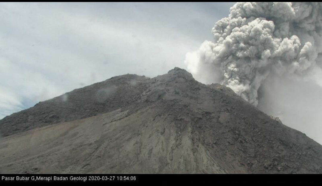 Gunung Merapi Erupsi 2 Kali di Bulan April, 6 Kali di Bulan Maret 2020