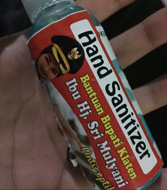 Viral Stiker Bupati Klaten di Botol Hand Sanitizer, Ganjar: Sudah Saya Beri Peringatan!