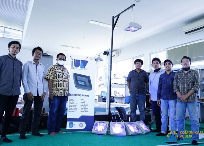 Bersama RSUA, ITS Ciptakan Lampu LED IUV untuk Sterilisasi Ruang Isolasi COVID-19 