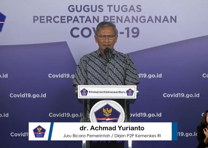Update Virus Corona 21 Juni: 45.891 Positif, 18.404 Sembuh, 2.465 Meninggal