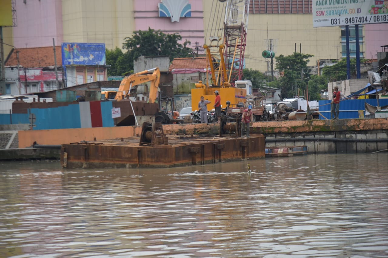 Rampung Akhir Tahun, Pembangunan Jembatan Joyoboyo Surabaya Capai 35 Persen