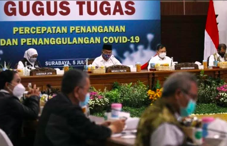 Pantau Penanganan COVID-19 Jatim, Menkes Terawan Pindah 'Ngantor'