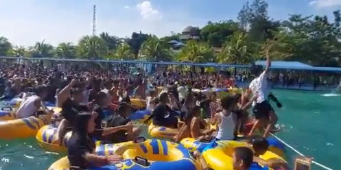 Usai Viral Video Kerumunan, Hairos Waterpark Tutup Sementara