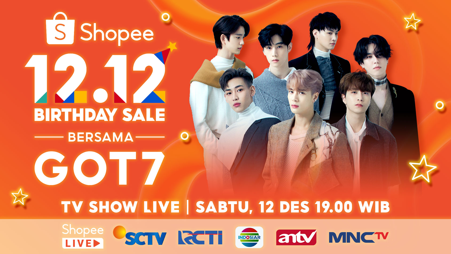 Stray Kids dan GOT7 Bakal Meriahkan TV Show Shopee 12.12 Birthday Sale