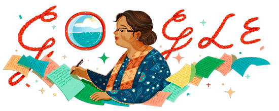 NH Dini, Sastrawan Indonesia di Google Doodle Hari Ini