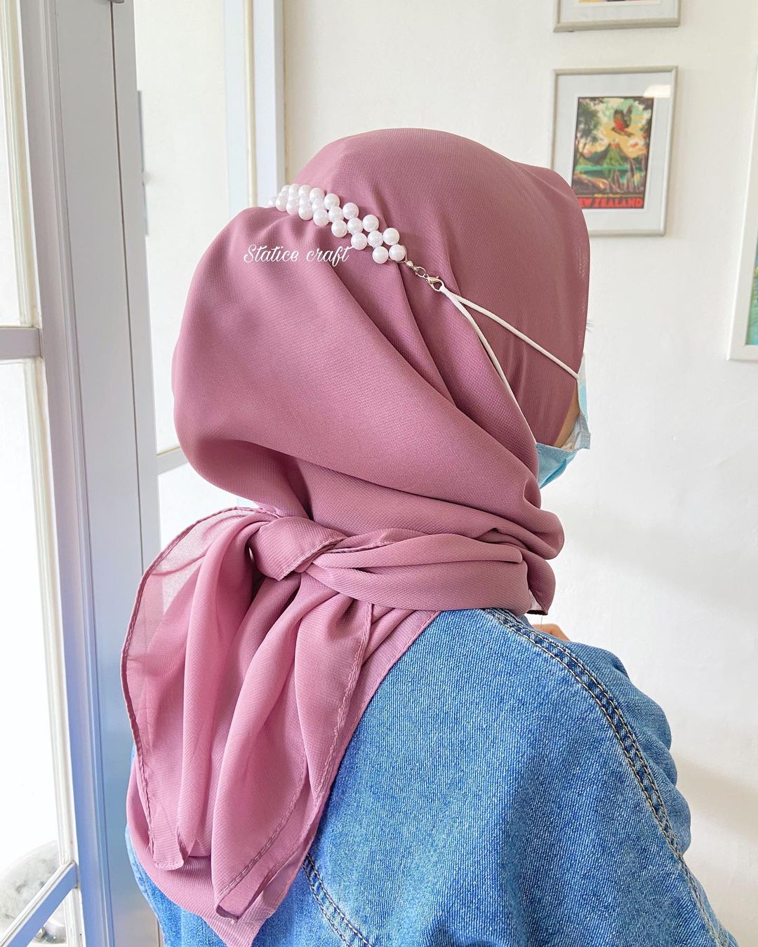 DIY Bikin Konektor Masker Buat Para Hijaber