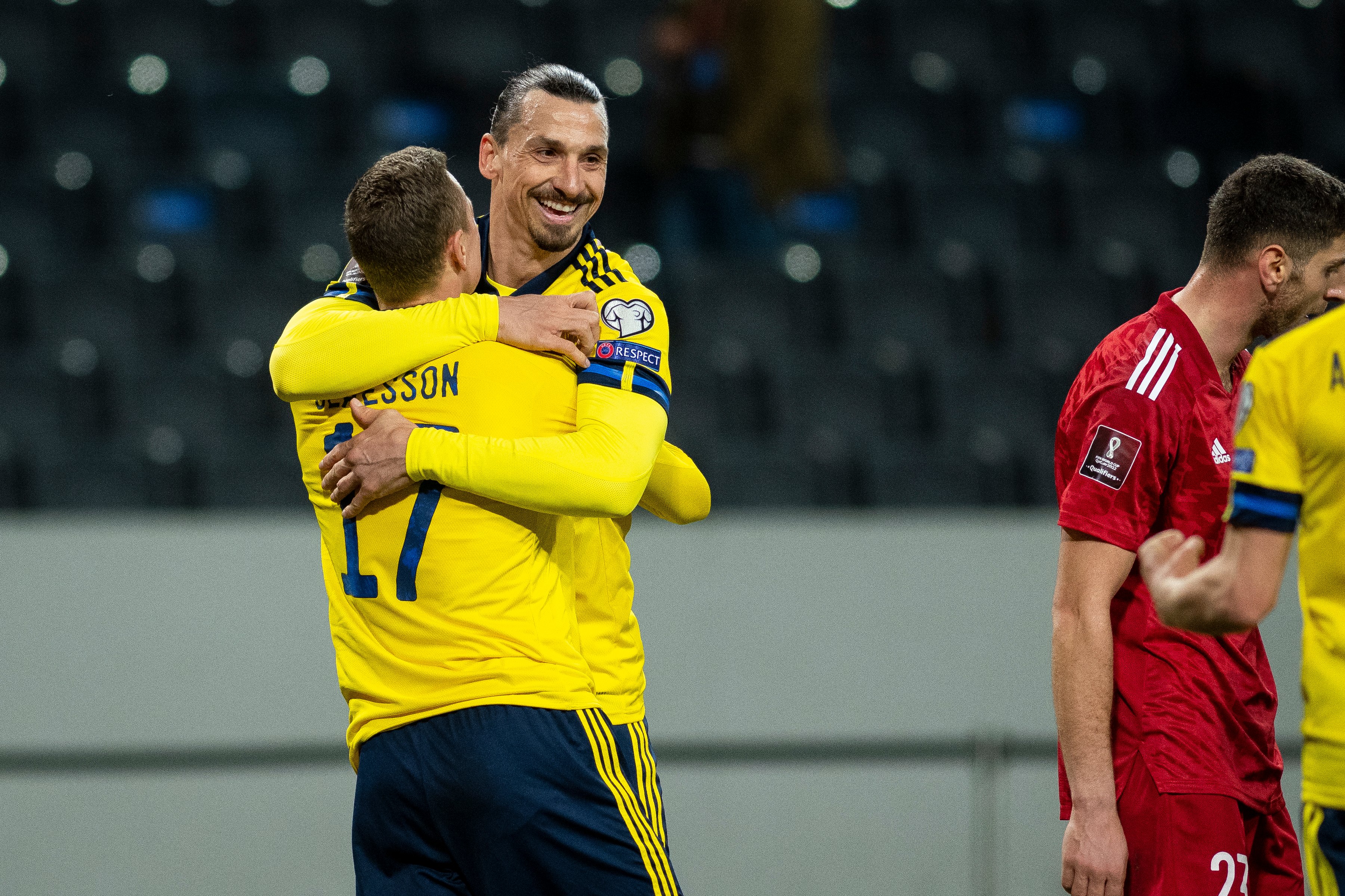 Comeback Manis Ibrahimovic: Assistnya Mantap, Swedia pun Menang