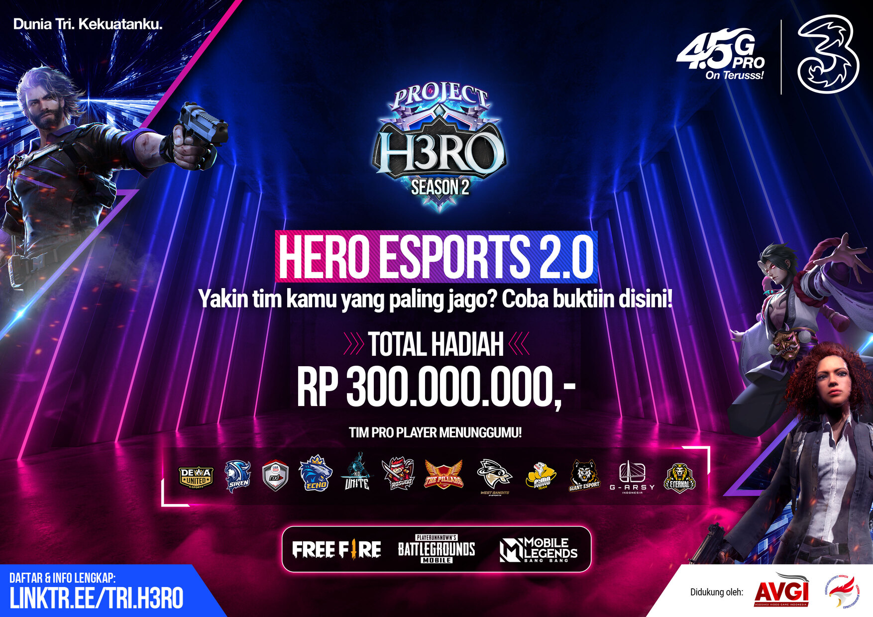 3 Indonesia Gelar H3RO Esports Tournament 2.0 Berhadiah Rp 300 Juta