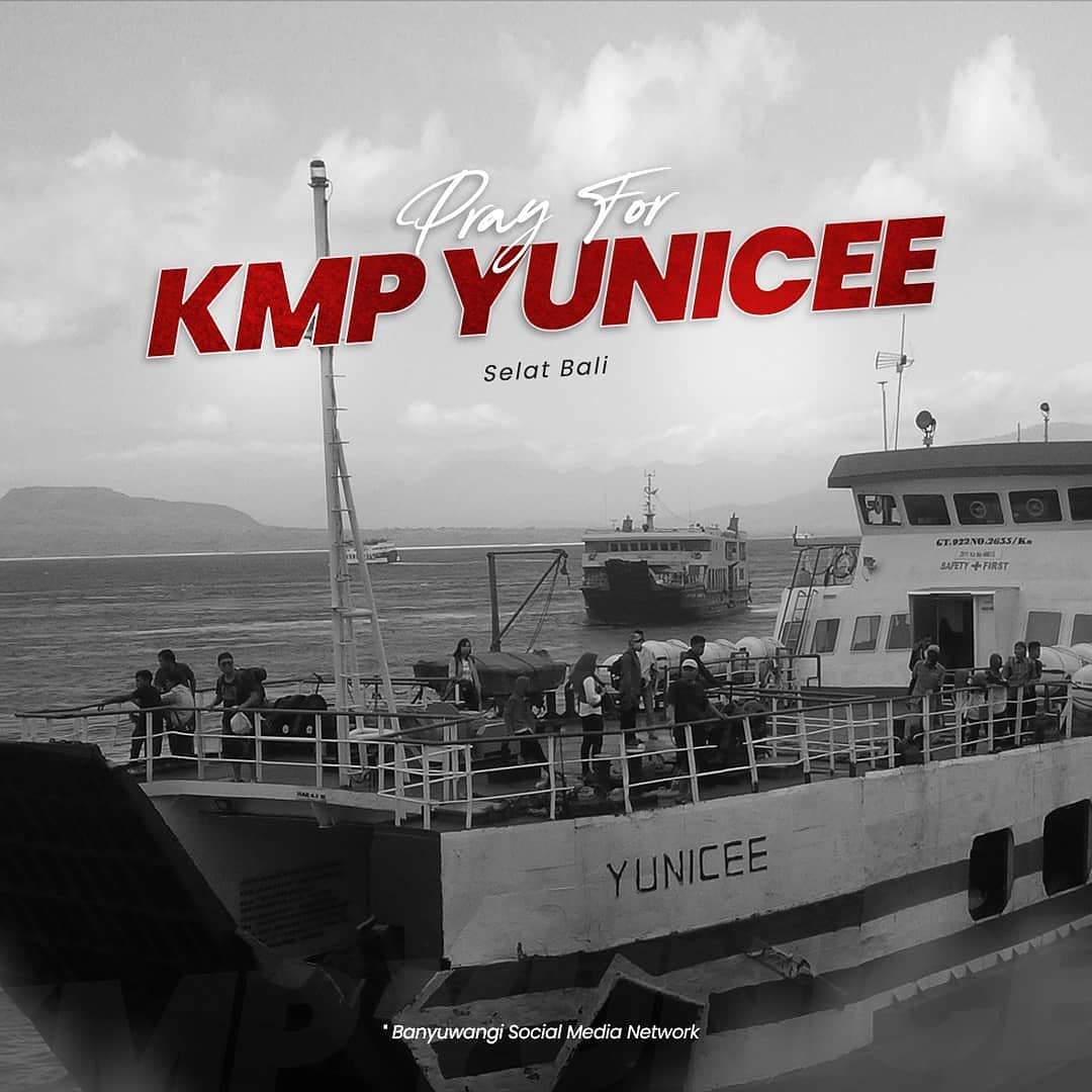 Breaking News! KMP Yunice Tenggelam di Sekitar Gilimanuk, Petugas Masih Evakuasi