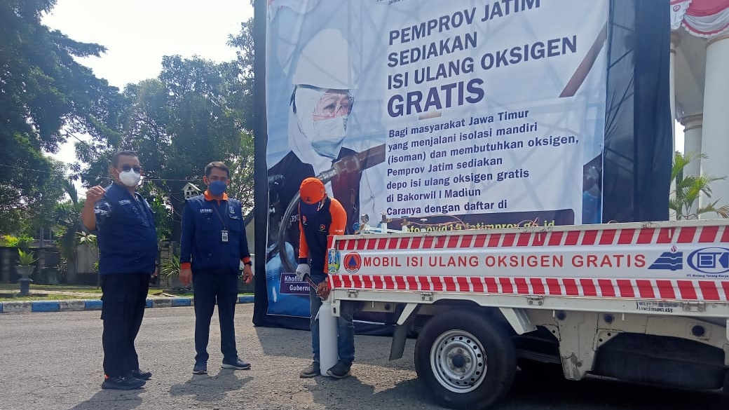 Pemprov Jatim Luncurkan Mobil Oksigen Keliling, Gratis untuk Umum