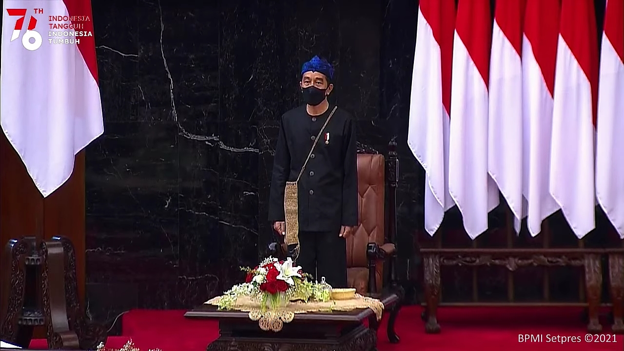 Baju Adat Baduy dan Mandar Dipakai Jokowi-Maruf Amin di Sidang Tahunan MPR