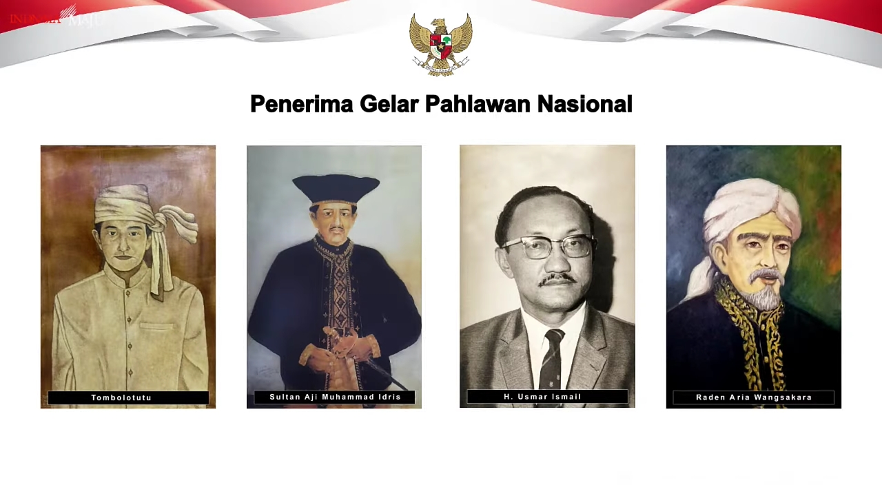 Jokowi Anugerahkan Gelar Pahlawan Nasional untuk 4 Tokoh