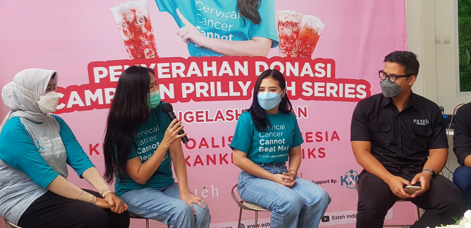 Prilly Latuconsina x Esteh Indonesia Donasikan Rp 100 Juta untuk Penyintas Kanker Serviks