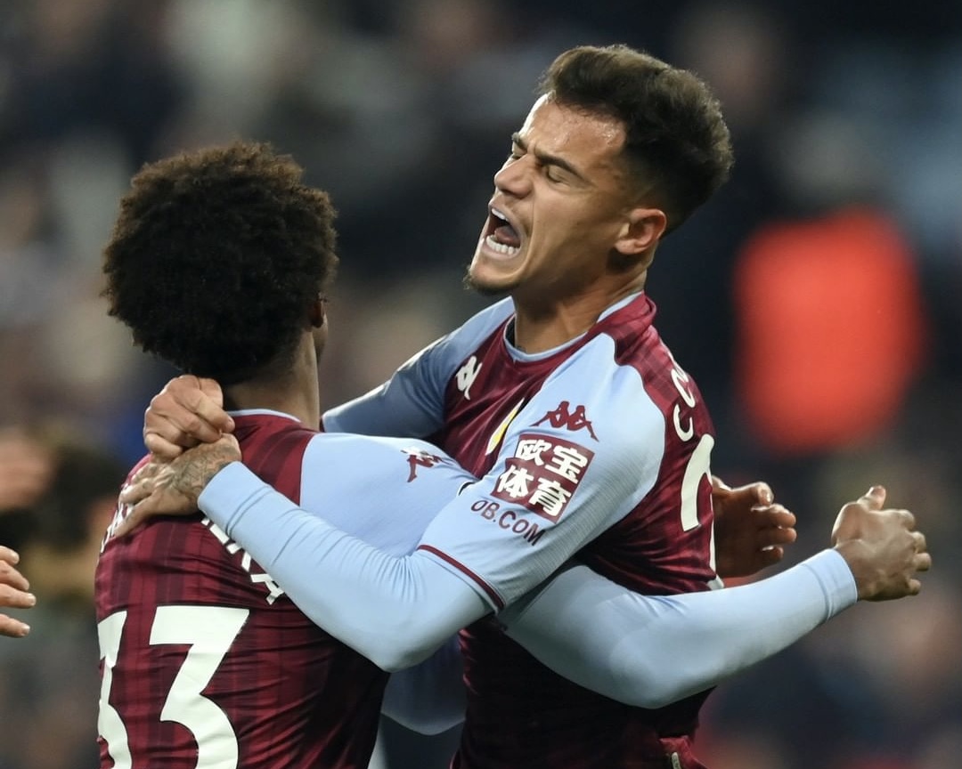 Debut Manis Philippe Coutinho Bareng Aston Villa, Tahan Imbang MU