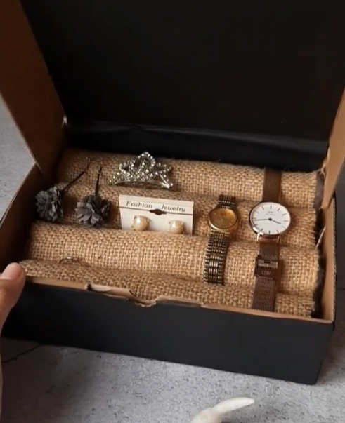 DIY Kotak Perhiasan Simpel dan Murah dari Kardus Bekas