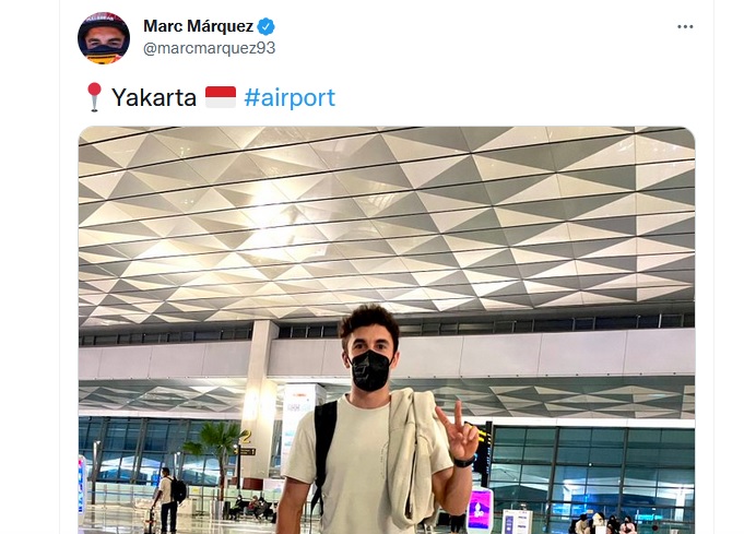 Marc Marquez Tulis Jakarta Jadi Yakarta, Netizen Heboh