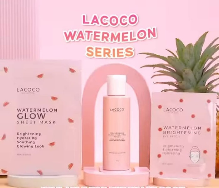 Rangkaian Watermelon Series Lacoco: Ada Toner dan Eye Patch 