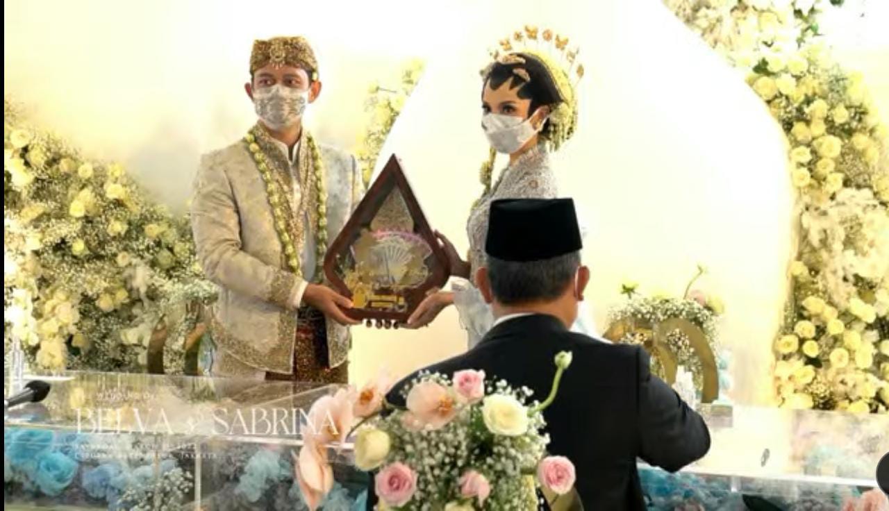 Belva Devara dan Sabrina Anggraini Resmi Menikah, Jokowi Jadi Saksi
