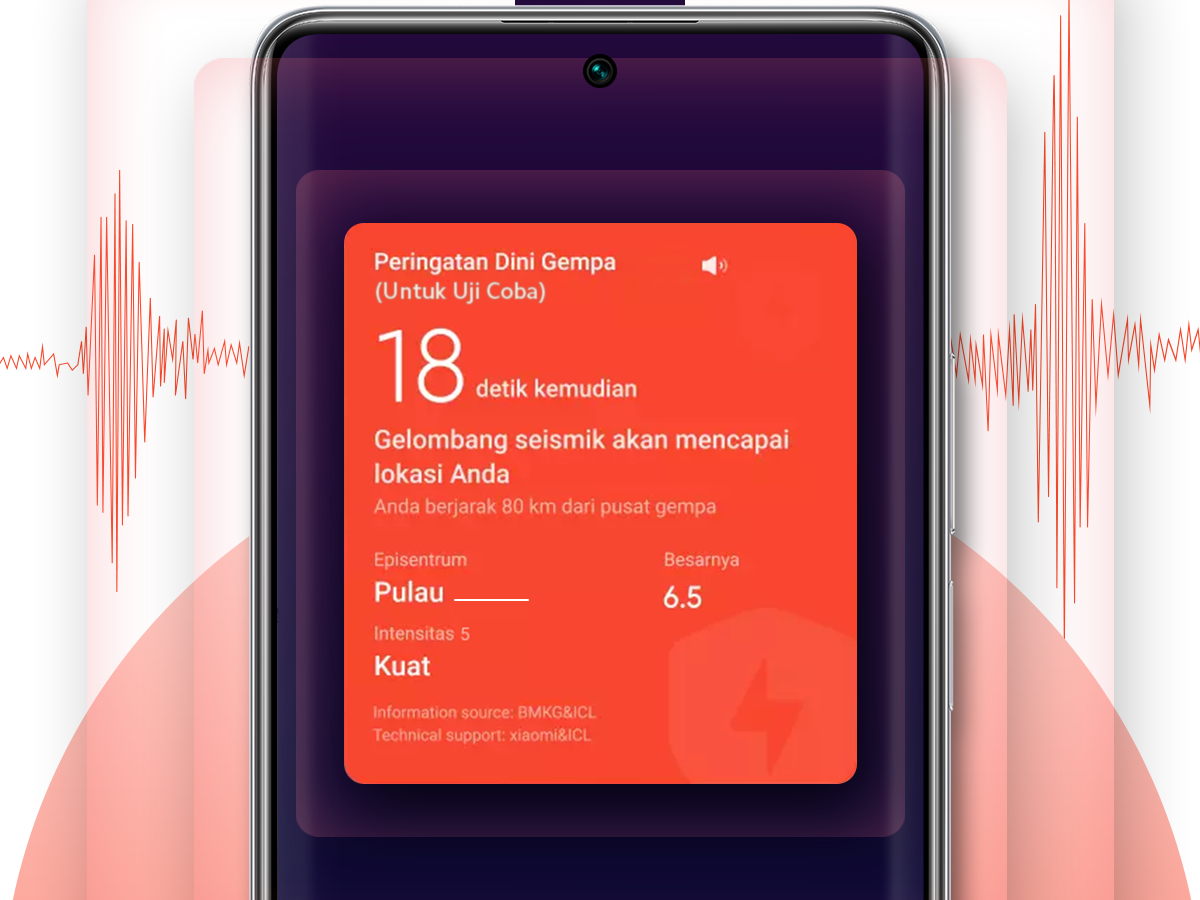 Xiaomi Uji Coba Fitur Peringatan Dini Gempa Bumi  di Indonesia