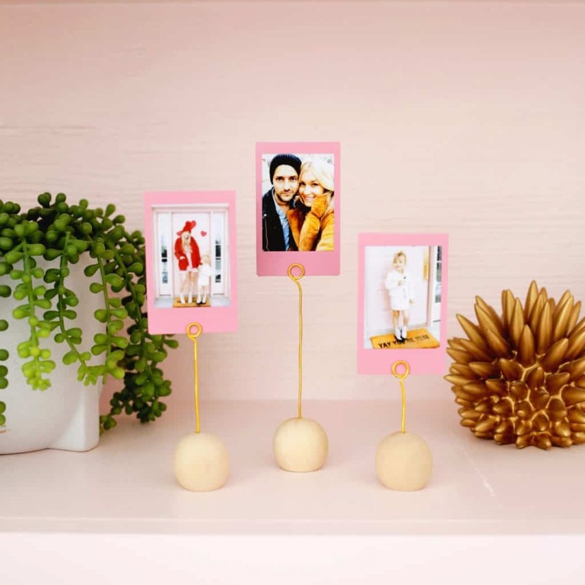 DIY Photo Clip Holder dari Bola Kayu, Yuk Coba!