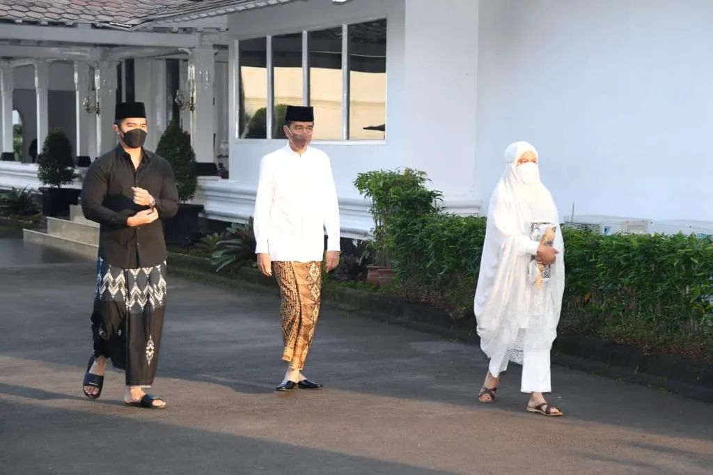 Momen Lebaran Jokowi Bersama Keluarga di Yogyakarta
