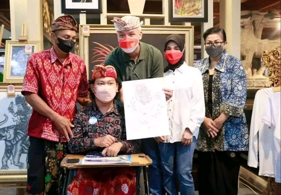 G20 Jadi Harapan Pelukis Disabilitas Asal Bali 