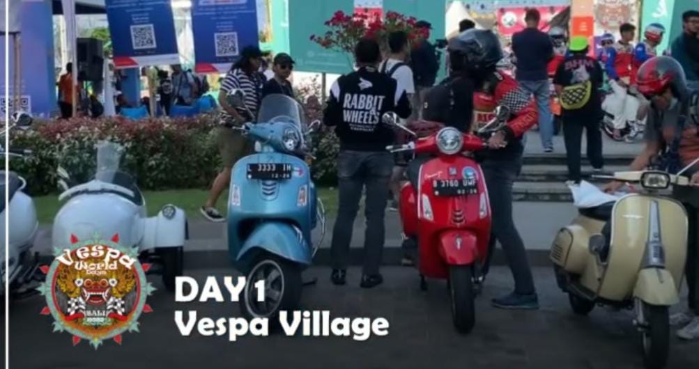 Pecinta Vespa Seluruh Dunia 'Reuni' di Bali dalam Vespa World Days 2022