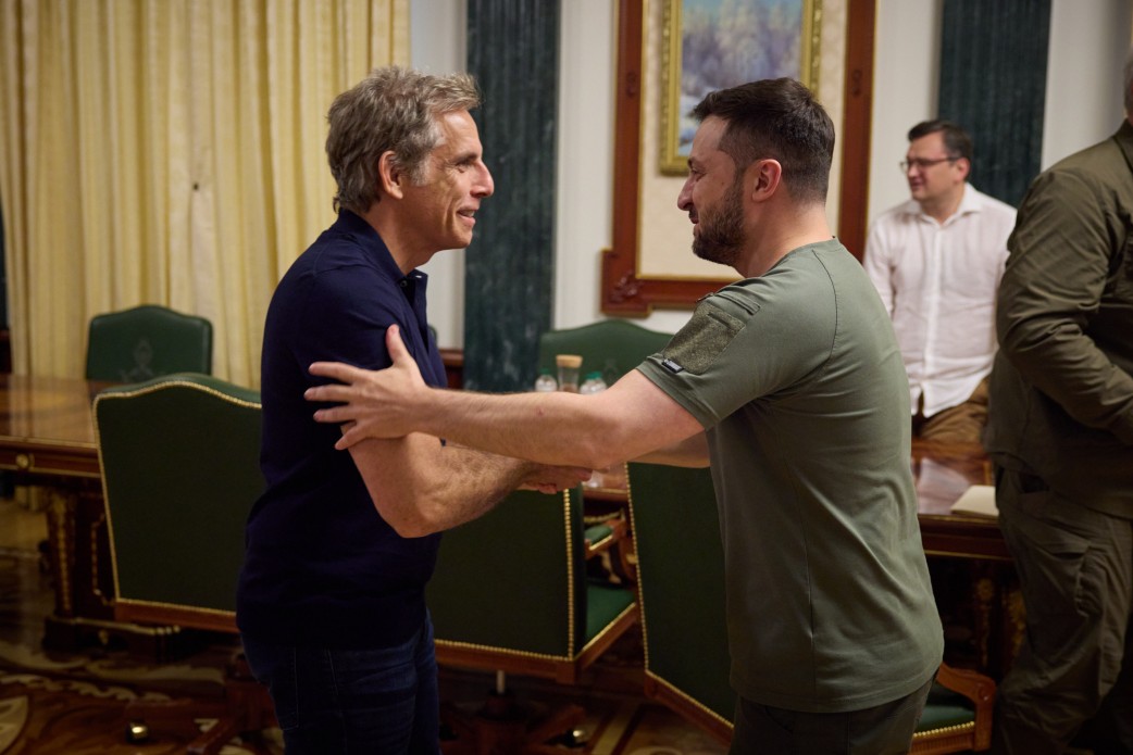 Bertemu Presiden Ukraina, Aktor Ben Stiller: Kau Pahlawanku