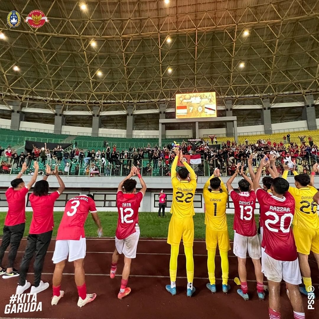 Piala AFF U-19 2022: Indonesia Menang 7-0 dari Brunei Darussalam