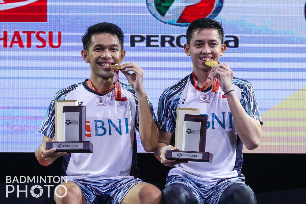 Taklukkan The Daddies, Fajar/Rian Juara Ganda Putra Malaysia Masters 2022