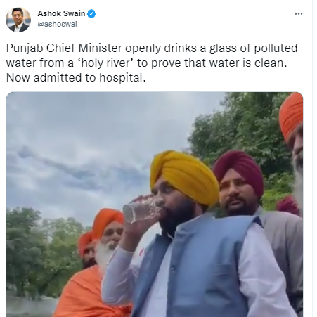 Pejabat India Masuk RS Usai Minum Air Sungai Kali Bein yang Dianggap Suci