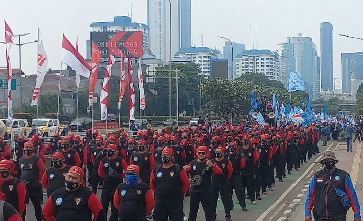 Ada Demo Buruh, Lalu Lintas di Sekitar Gedung DPR Dialihkan