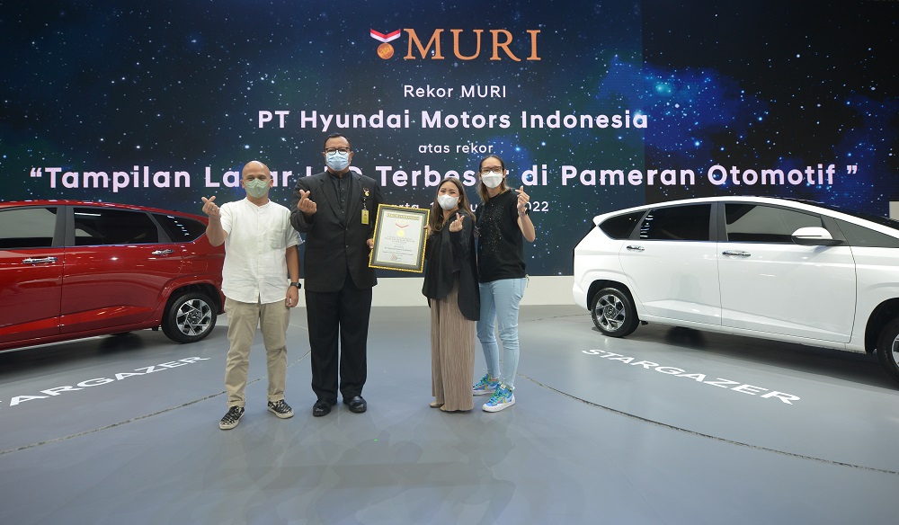 Hyundai Cetak Rekor MURI di GIIAS 2022 Lewat LED Raksasa