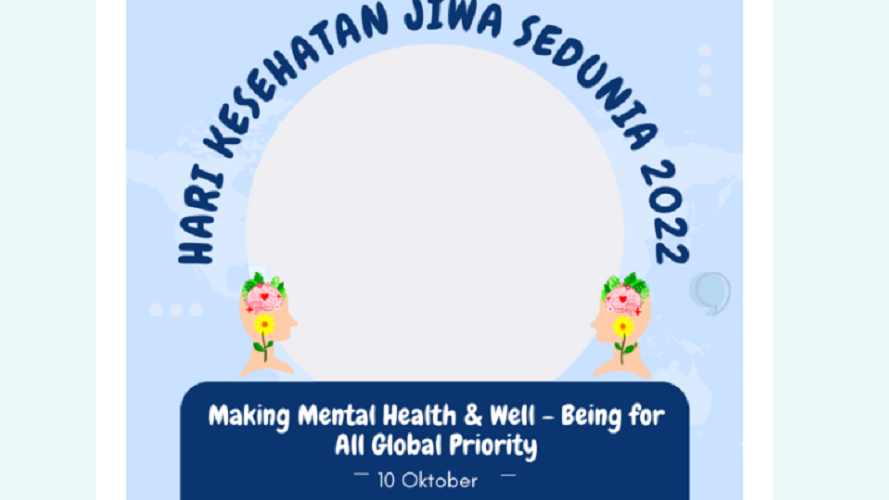 Kumpulan Link Twibbon Hari Kesehatan Mental Sedunia 2022