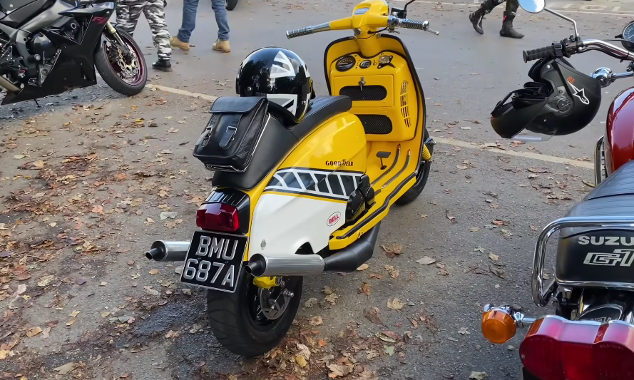 Modifikasi Yamaha RD350 Pakai Body Lambretta 1963, Gimana Jadinya?