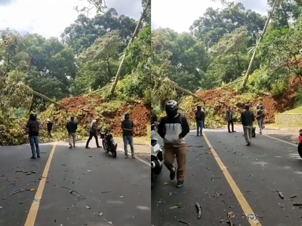 Jalur Puncak Terputus Imbas Gempa Cianjur