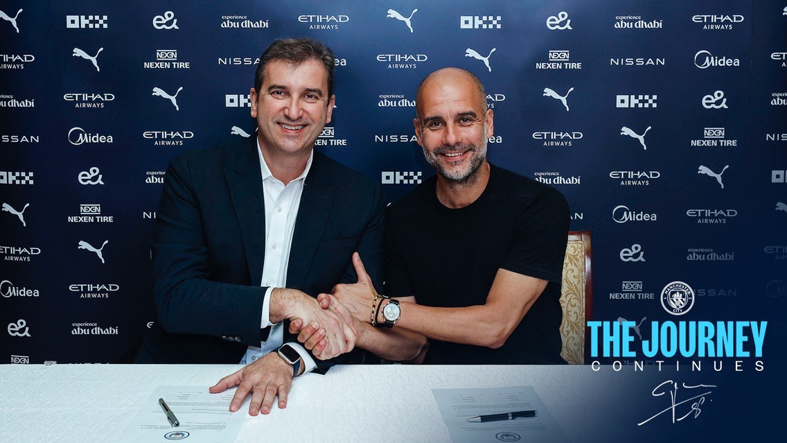 Pep Guardiola Perpanjang Kontrak dengan Manchester City hingga 2025