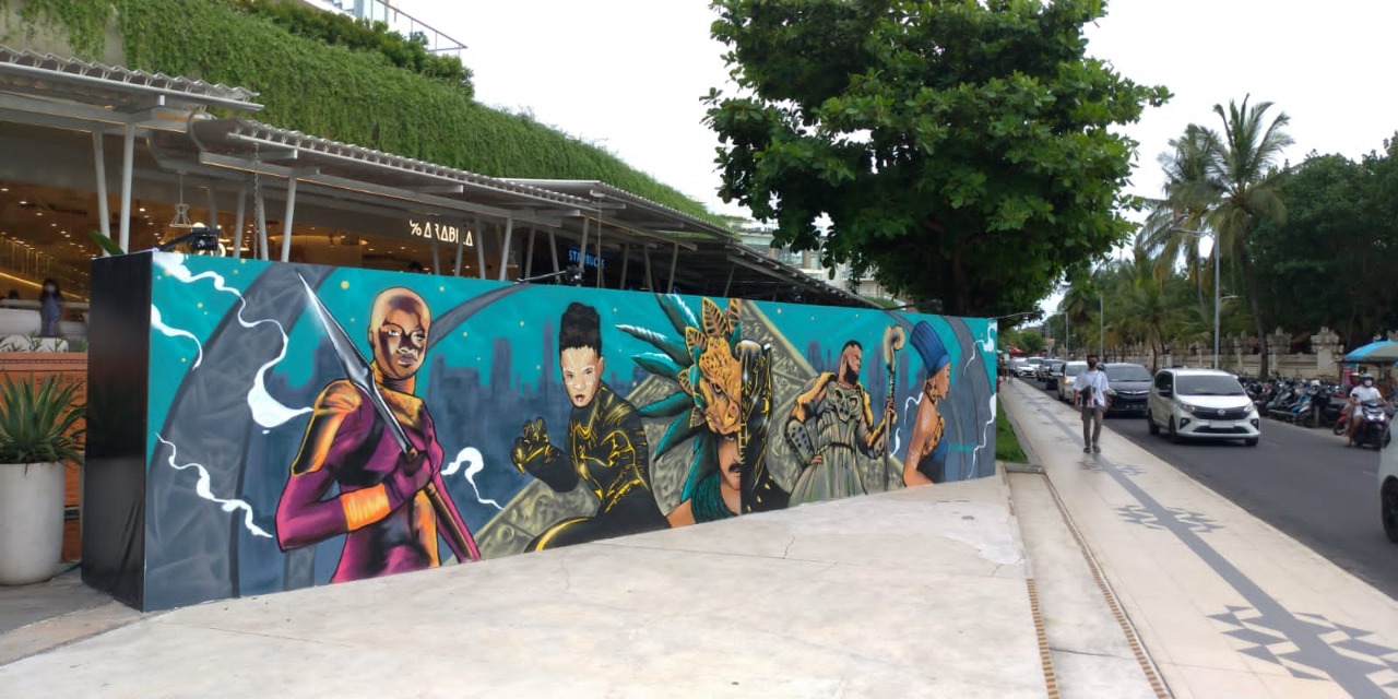 Seniman Indonesia Ciptakan Mural 'Wakanda Forever' di 4 Kota Besar