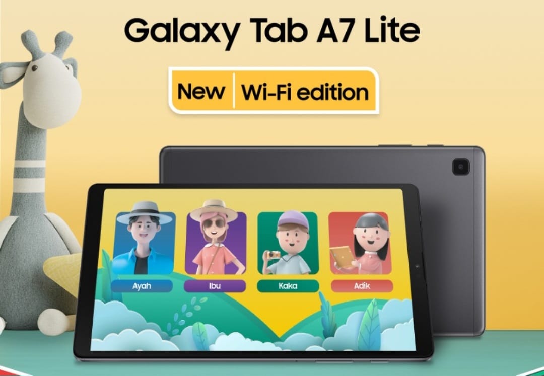 Spesifikasi dan Harga Samsung Galaxy Tab A7 Lite Wi-Fi, Cocok Buat Anak-anak