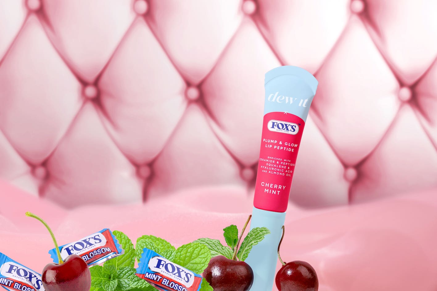 Dew It x FOX's Hadirkan Pelembab Bibir Anti Aging dengan Rasa Cherry Mint