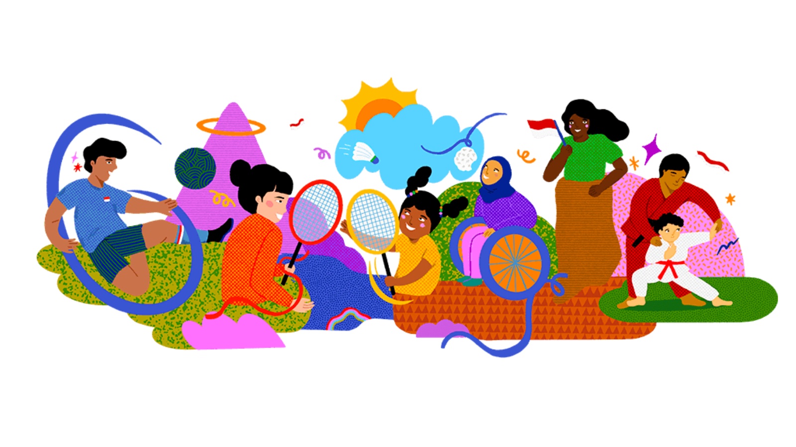 Google Doodle Warna-warni Meriahkan HUT ke-78 RI