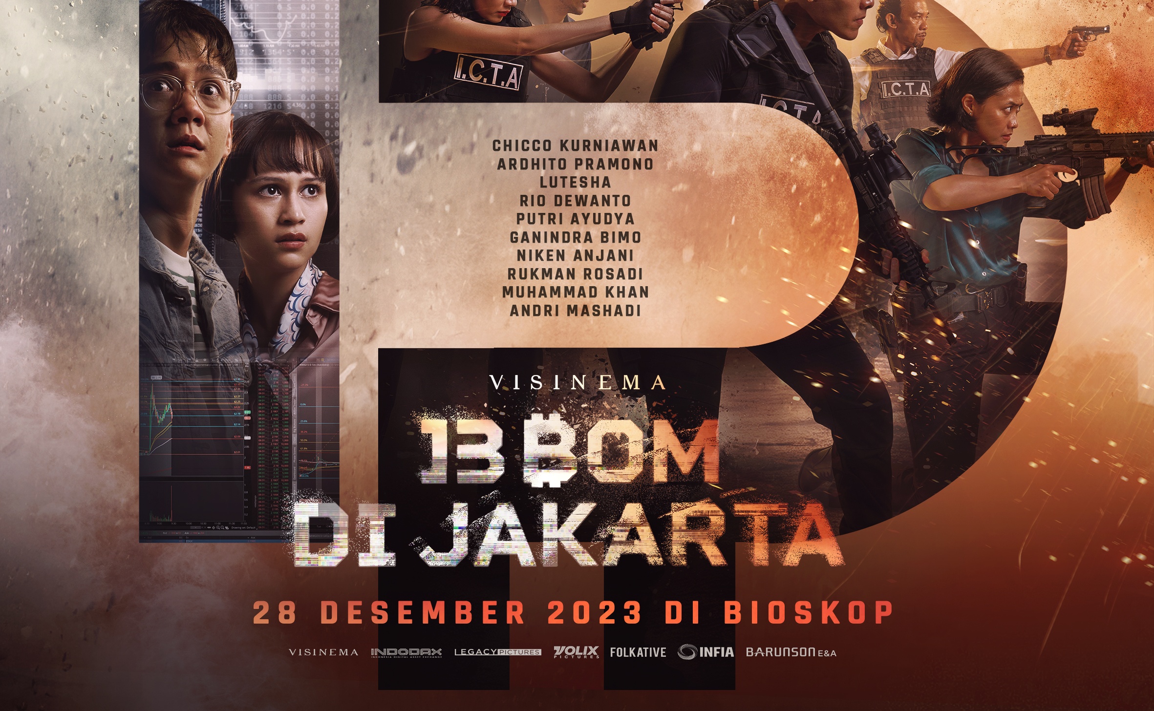 Trailer ’13 Bom di Jakarta’ Rilis, Ceritakan Upaya Hentikan Teroris di Ibukota