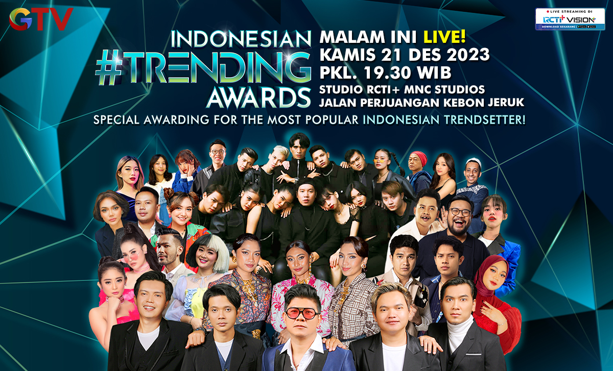 Jangan Lewatkan ‘Indonesian Trending Awards’ Malam Ini di GTV